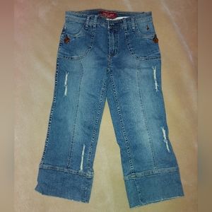 VINTAGE y2k Baby Phat Jean Capris size 9(juniors) 6 womens
